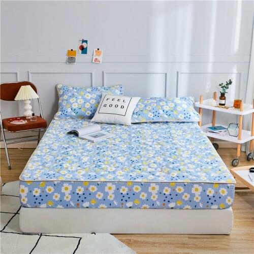 Luxury Pure Cotton All-inclusive Quilted Mattress Cover Anti-mite Double Single Customized Bed Cover Not Included Pillowcase