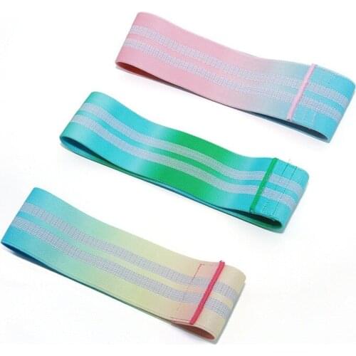 Resistance Booty Band Set Colorful Printed Workout Elastic Hip Circle S M L Rainbow printed