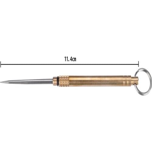 Titanium Outdoor Edc Portable Multi-Purpose Toothpick Bottle Fruit Fork Camping Tool Toothpick Tube Is More Durable Than Floss