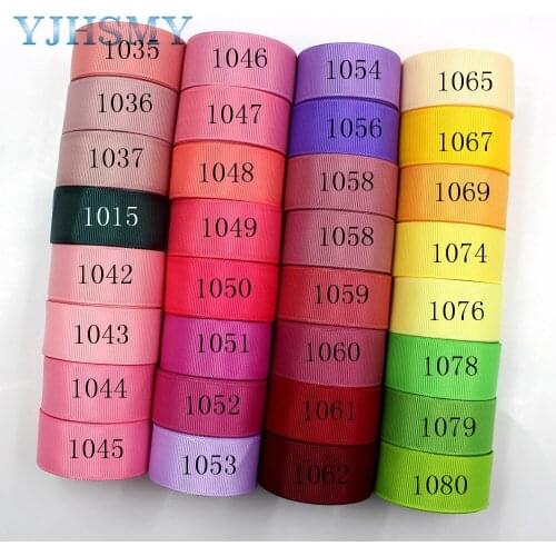 Solid Color Printed Grosgrain Ribbons J-181014-3 25MM 5Yards,DIY Handmade Hairbows Garment Accessories Wedding Party Decoration