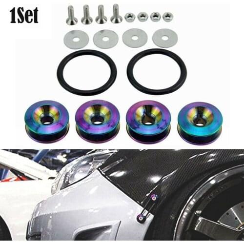 Universal Fit Finish Bumper Quick Release Front Rear Bumper Fastener for Car Bumper Trunk Fender Hatch Lid Colorful