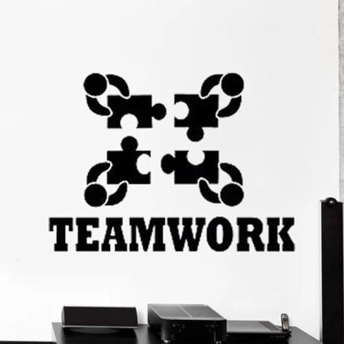 Insprirational Quotes Wall stickers Office Vinyl Mural Art Decals Removable Business Decor Teamwork Motivational O22