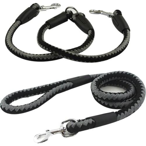 High Quality Dog Leash Medium Large Double Dog Leash Lead Nylon Pet Leash Set