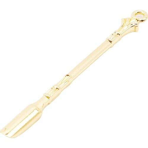 Golden Metal Spoon Dessert Spoon Powder Spoon Pendants Newly Kitchen Dining Bar Tableware Dinner Tea Spoon Kitchen Tools