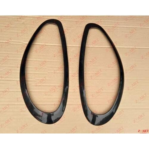 2014-2016 Z-ART for Panamera carbon fiber front lamp cover trim for Porsche 970 carbon fiber eyebrow for 970 carbon fiber eyelid