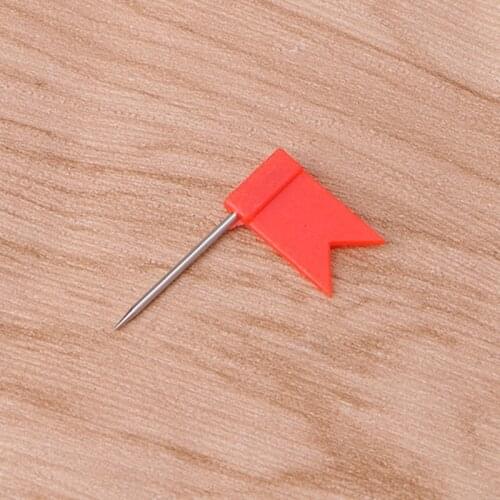 30PCS Flag Marker Shape Map Pins Cork Notice Board Push Pin Assorted Office Home U4LD