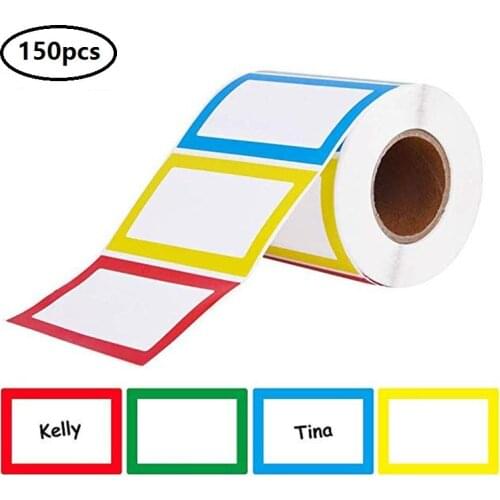 300 sheets / volume color name label sticker school teacher company business card file classification stationery sticker