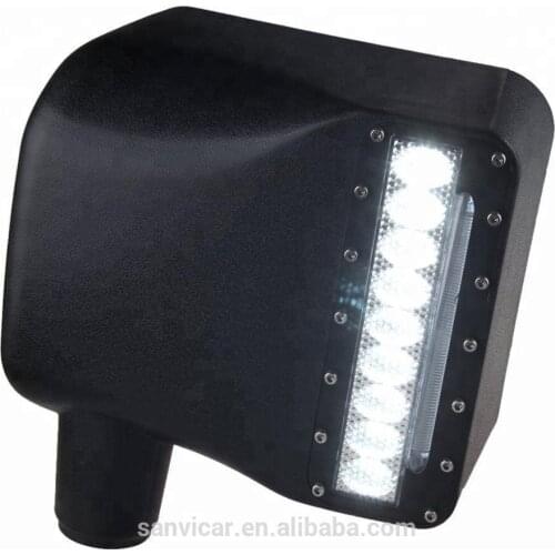 Sanvi Car LED OFF ROAD REAR VIEW MIRROR Lights with Turn Signal Lights & DRL& Side Mirror Lights for JEEP WRANGLER JK 2007-2016