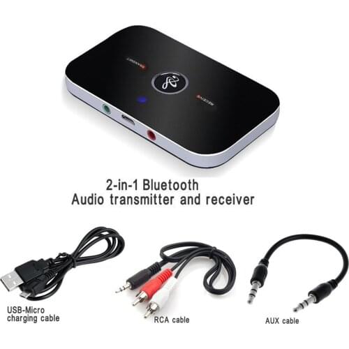2 IN 1 Bluetooth 4.0 Receiver and Transmitter B6 Bluetooth Wireless Adapter HIFI Audio With 3.5MM AUX Audio For Home TV MP3 PC
