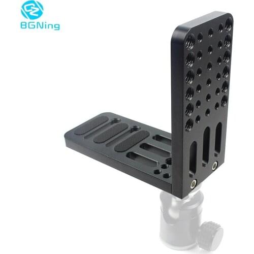 BGNing Vertical Shoot Quick Release L Plate Bracket Support Video Camera Tripod 1/4 3/8 Screw Holes For Canon EOS 1500D 850D