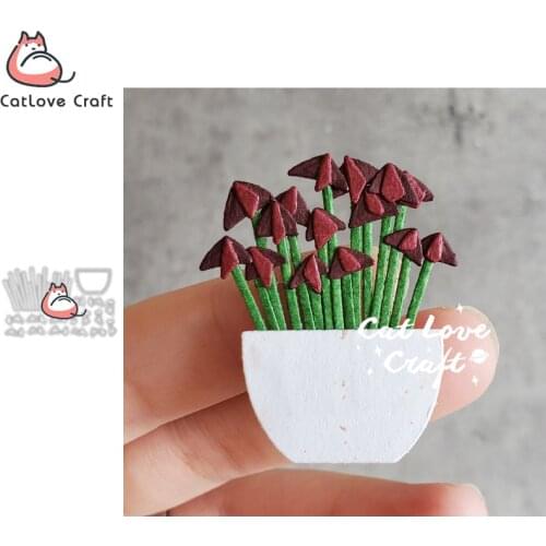 Catlove Oxalic acid Plant Metal Cutting Dies Scrapbooking Mold Stencil Die Cuts Card Making DIY Craft Embossing New Die For 2020