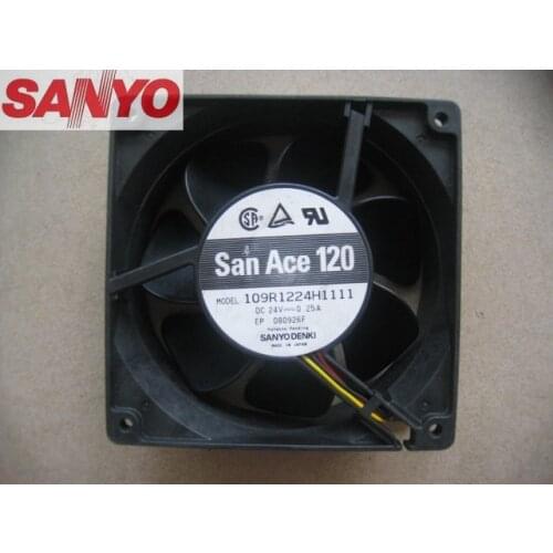 For Sanyo 109R1224H1111 109R1224H1011 12038 DC24V 0.25A server inverter cooling fan