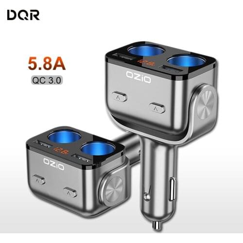 DQR Cigarette Lighter Splitters For Mobile Phones