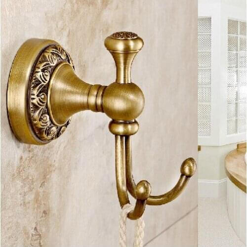 Hot selling-Bathroom Accessories European Antique Bronze ceramic Robe Hook ,Clothes Hook,Coat Hook,Bathroom Products