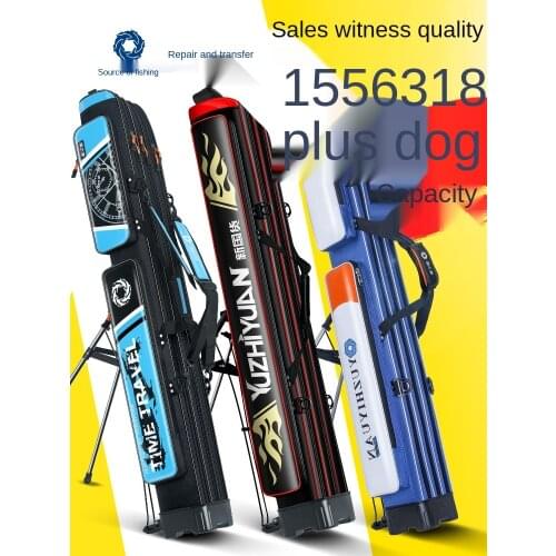 Source of fishing gear bag fishing rod bag hard shell waterproof fish bag rod bag multi-functional rod bag 1.25 fishing gear bag