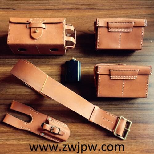 WW2 Arisaka Ammunition Pouches Type 1938 Cartridge Box Belt Set Frog Set as pics