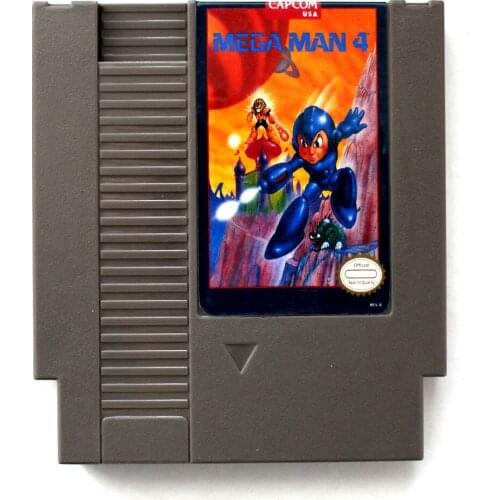 Mega Man 4 72Pins Game Card For 8 Bit Game Consoles