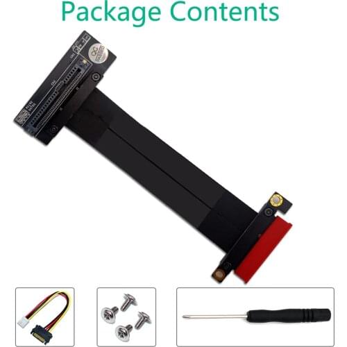 XT-XINTE M.2 Module with Mini-SAS HD SFF-8643 36-Pin Connector for NVMe U.2 SFF-8639 SSD Upward miniSAS