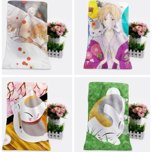 Natsume yuujinchou Anime Figures Cartoon Product Cosplay Accessories Customized Bath Towel Washcloth Gift