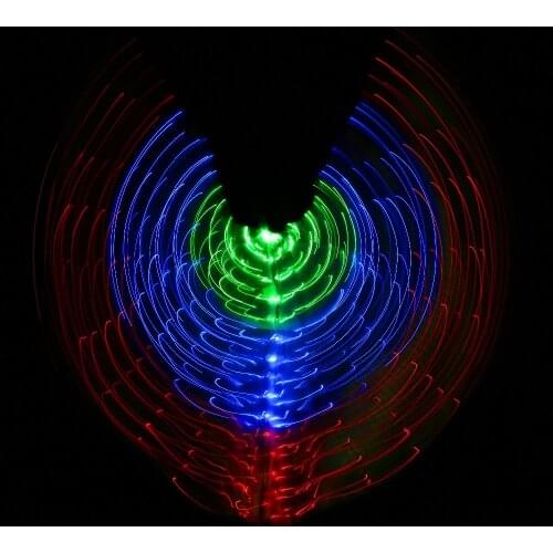 New Performance Prop Women Dance Accessories Girls DJ LED Wings Light Up Wing Costume LED Butterfly Wings