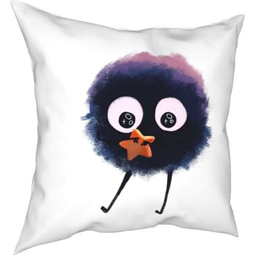 Nette Ruß Sprites Kissenbezüge Sofa Chihiros Anime Ghibli Japan Manga Kissen Fall Dekoration Wurf Kissen Fall 45*45cm