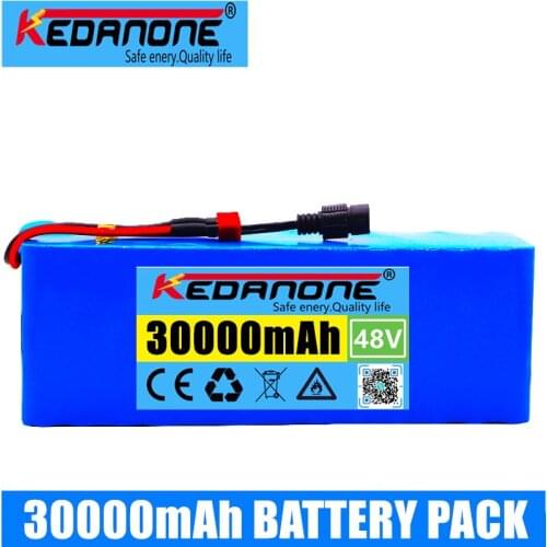 Genuine 48v lithium ion battery 48v 30Ah 1000w 13S3P Lithium ion Battery Pack For 54.6v E-bike Electric bicycle Scooter with BMS