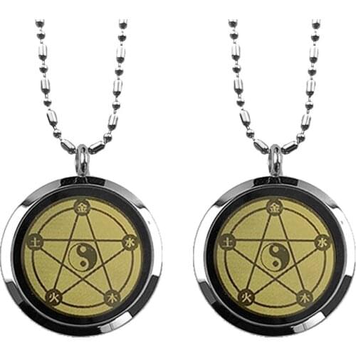 Stainless Steel Scalar Energy Pendant Necklace with Negative Ion for Anti EMF Radiation Protection