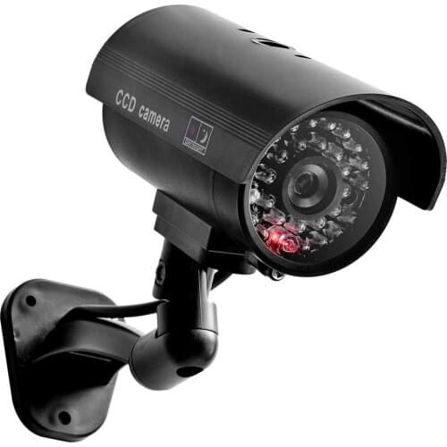 Fake Dummy Camera Security CCTV Outdoor Waterproof Emulational Decoy IR LED Flashing Red LED Dummy Video Surveillance Camera