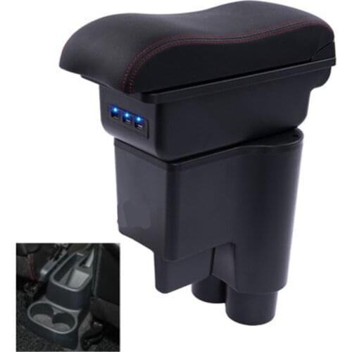 For Daihatsu sirion armrest box central Store content box products interior Armrest Storage accessories parts