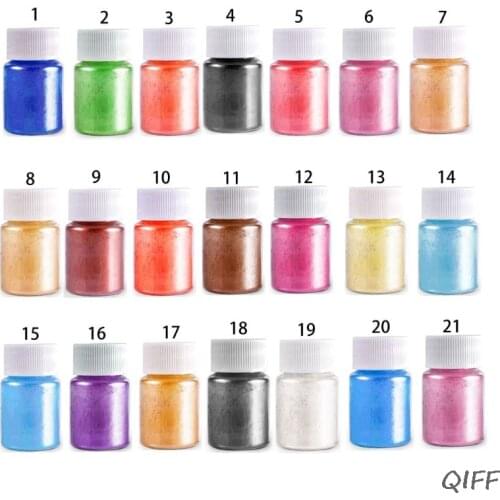 21 Colors Aurora Resin Mica Pearlescent Pigments Colorants Resin Jewelry Making