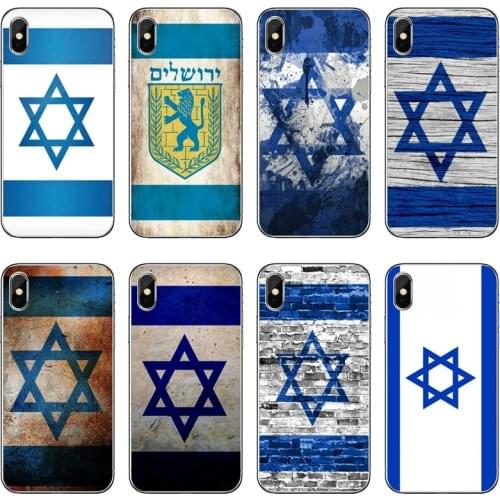 Israel Flag Transparent Phone Case For iPhone 12 11 Pro Max Mini XS Max XR X 8 7 Plus 6 6S Plus 5 5S SE 2020