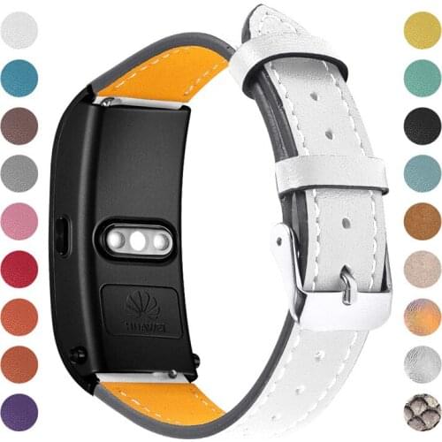 18mm Leather Wrist Strap for Huawei B5 Watchband Bracelet Watchstrap for Huawei B5 Watch Replacement watchband Accessories 30pcs