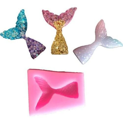 Fish Tail Silicone Mold Sugar Turning Baking Tool Chocolate Cake Decoration Mold H043