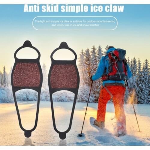 Snow Ice Spikes Grips Crampon Climbing Non Slip Cleats Shoes Cover Family Outdoor Camping Accessories for Women Men