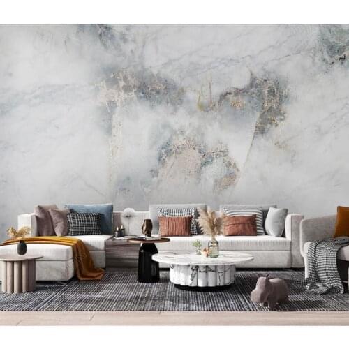 Modern light luxury abstract landscape marble pattern wallpapers for living room TV Background Wall paper Home Decoration
