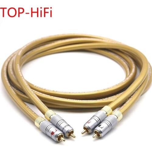 TOP-HiFi Pair Cardas HEXLINK GOLDEN 5C Audio Cable Nakamichi RCA Interconnect Cable for Amplifier CD DVD player Speaker