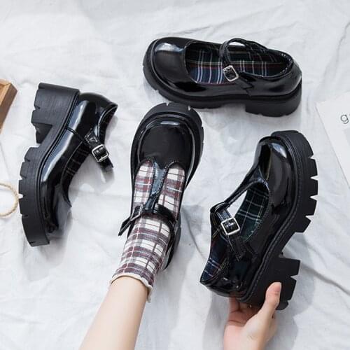 Womens Derby Shoes Shallow Mouth Round Toe Female Footwear Autumn Casual Sneaker British Style Womens Heels All-Match Clogs