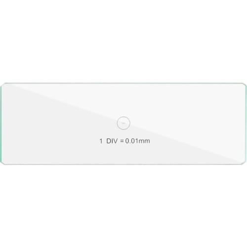 0.01 mm Microscope Measurement Microscope Glass Ruler Calibration Ruler Measuring Ruler Micro Ruler DIV=0.01mm