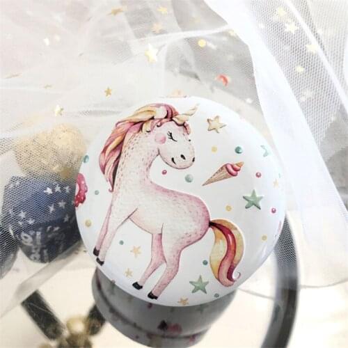 10pcs/lot Europe unicorn candy box Creative christmas wedding party baby shower Cartoon Iron box favor gift box packaging boxes