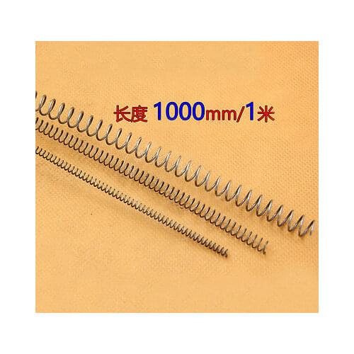 2Pcs 1M Pressure Compression Spring 1.5mm Wire Diameter Steel 15-20mm Outside Diameter 1000mm Length