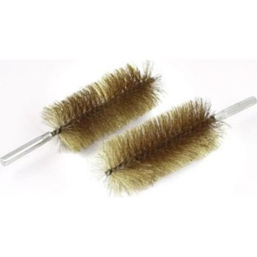 2 pcs 2" Brush Dia Copper Wire Pipe Tube Cleaning Chimney Brushs