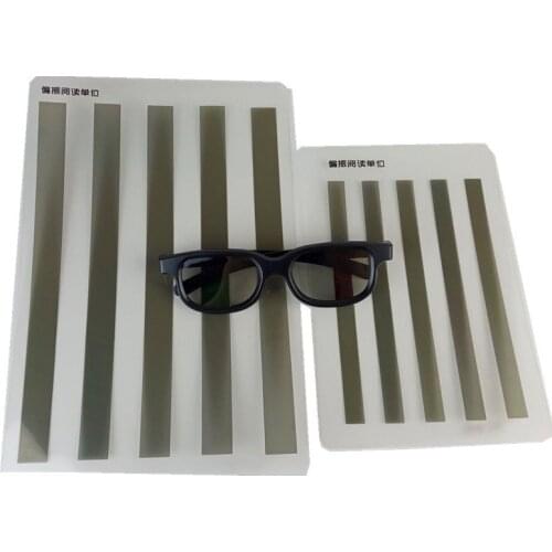 3Pcs Anti-Suppression Letter Vision Polarization Reading Aids Chart Trainer Training Tools