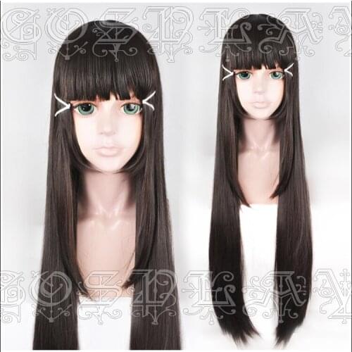 Anime LoveLive!Sunshine!! Dia Kurosawa Cosplay Wigs 80cm Long Straight Heat Resistant Synthetic Hair Wig + Wig Cap