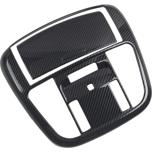 Car Carbon Fiber Front Reading Light Lamp Decorative Cover Trim for Dodge Charger 2011-2020 Accessories