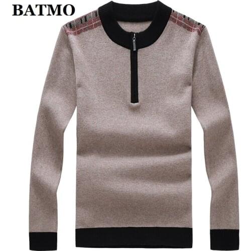 BATMO 2019 new arrival autumn high quality casual sweater men,mens sweater,plus-size M-8XL 9992