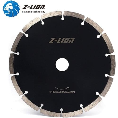 Z-LION 1pcs 180mm 7" Diamond Saw Blade for Cutting Dry Use Diamond Segments Saw Blade For Granite Concrete Stones