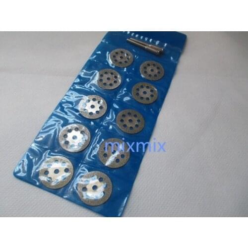 10pcs/set 22mm Circular Saw Blade Rotary Power Tool Kit with Disc Holes and Fixed Rods for Cutting Glass Metal