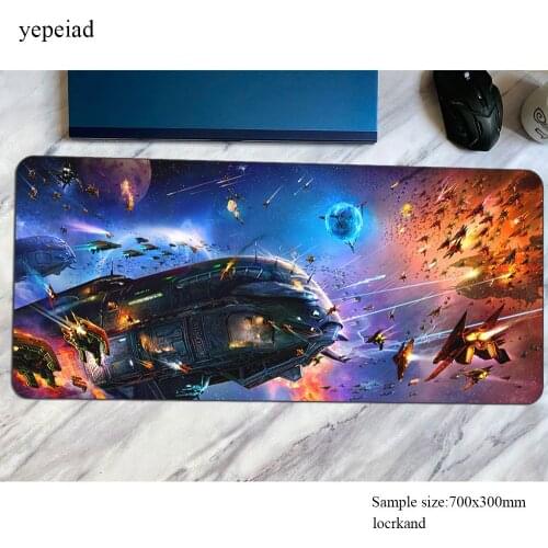 Spaceship Sci Fi mousepad 900x400mm gaming mouse pad present computer gamer accessories large mat gel laptop desk protector pads