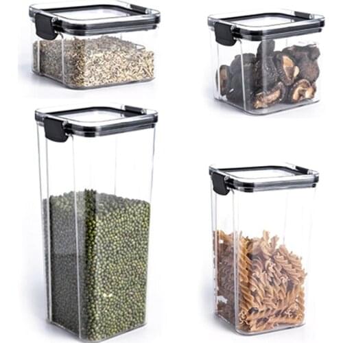 Kitchen Storage Box Rice Pasta Noodle Oatmeal Coffee Beans Fridge Storage Boxes Sealed Keeping Fresh Cereal Container