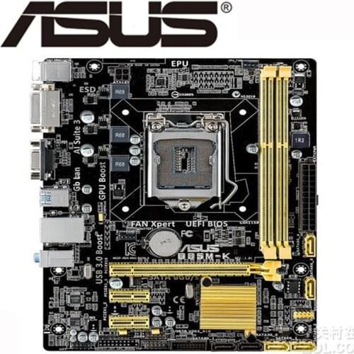 LGA 1150 ASUS B85M-K Motherboard uATX B85M-K Systemboard B85M DDR3 For Intel B85 16GB Desktop Mainboard PCI-E 3.0 B85MK Used